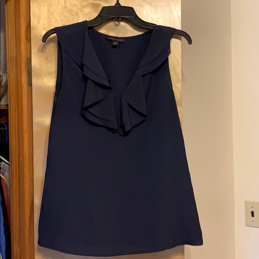 Banana republic navy blouse
